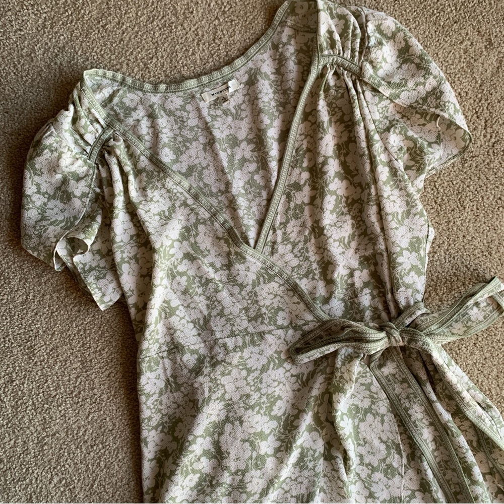 Women’s Max Studio Floral V Neck Wrap Dress